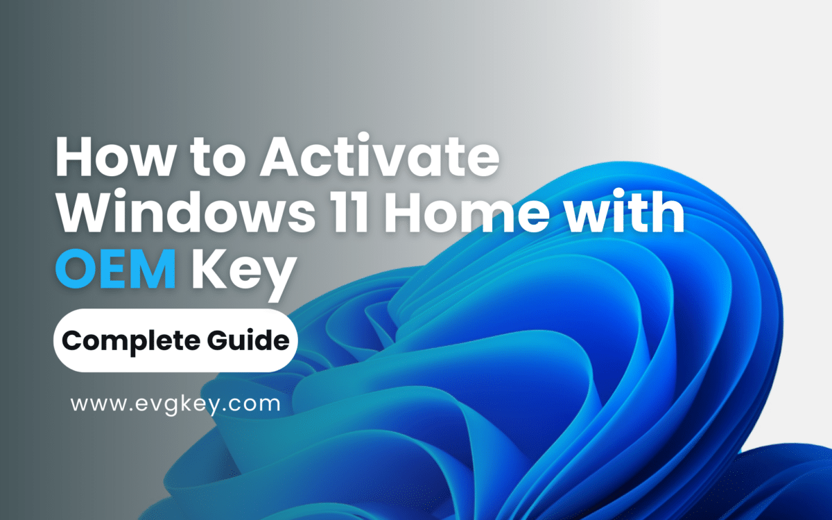 How to Activate Windows 11 Home with OEM Key