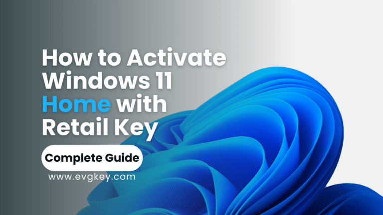 how to activate windows 11 home with retail key